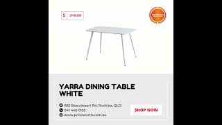 Yarra Dining Table  White [upl. by Cully]