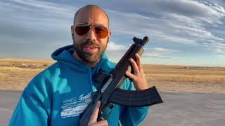 How to shoot an AK pistol Draco M92 Krink 0 to 300yd Braceless [upl. by Ranna]