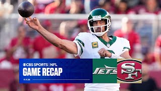 Aaron Rodgers first full game with Jets SPOILED Niners roll on Monday Night Football  Game Recap [upl. by Hildegaard]