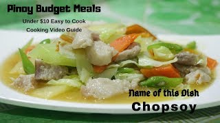 Chop suey with pork 5 minutes Cooking Filipino Style Meal 2 [upl. by Pathe]