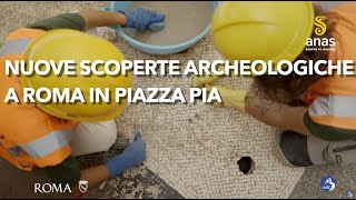 Nuove scoperte archeologiche nel cuore di Roma Piazza Pia la sua fullonica e i mosaici [upl. by Baram255]