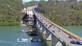 Timelapse construction of Alfords Point Bridge Duplication by EonFX [upl. by Eirojram809]