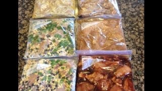 6 Chicken Crock Pot Freezer Meals [upl. by Airamas]