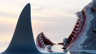 DORSAL FIN size comparison megalodon vs orca vs Spinosaurus etc [upl. by Gus117]