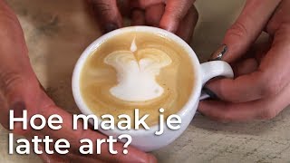 Hoe maak je latte art  Doen Ze Dat Zo  Het Klokhuis [upl. by Nylirad404]