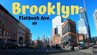 Brooklyn Flatbush Ave Brooklyn NY Flatbush Ave Brooklyn NY 4K Travel Video [upl. by Aniretake]