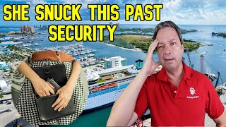 WOMAN SNEAKS GUN ONTO CRUISE SHIP  CRUISE NEWS [upl. by Ennayhc]