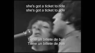 The Beatles Ticket To Ride Live Sub Esp Ing [upl. by Imelida]