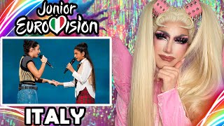 🇮🇹 Melissa and Ranya  Un mondo giusto  Italy LIVE  American Reacts to Junior Eurovision 2023 [upl. by Archangel]