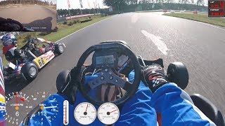 CRG Road Rebel KZ2 Karting  Genk Onboard with DATA OVERLAY and DUALCAM 07042018 [upl. by Chader464]