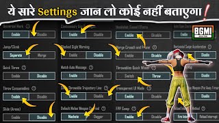 All New Basic  Advance Control Settings Guide  Explain With Tips amp Tricks  BGMI  PUBGM Settings [upl. by Agni]