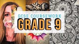 GCSE ART GRADE 9  COURSEWORK [upl. by Copp]