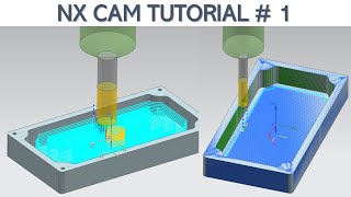 NX CAM Tutorial 1  Milling 2D Machining  NX CADCAM [upl. by Akiemaj]