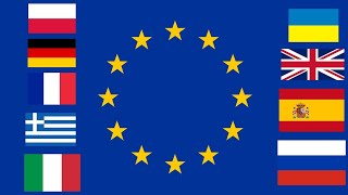 State anthem of the European Union All languages updated [upl. by Tandy387]