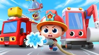 Forest Fire Rescue  Fire Rescue Team  Nursery Rhymes amp Kids Songs  BabyBus [upl. by Herminia]