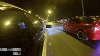 Toyota Levin BZR vs Honda Integra DA9  Underground Road [upl. by Atiluj]