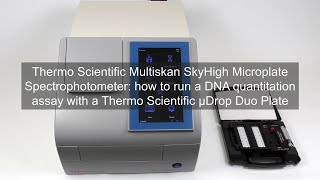 How to Run a DNA Quantitation Assay with μDrop Duo Plate on Multiskan SkyHigh [upl. by Annaeoj]