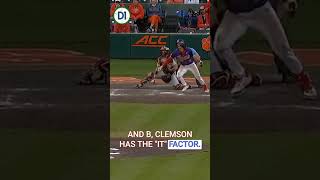 ACC Baseball Etc Clemson Stuns FSU clemson clemsontigers acc d1baseball collegebaseball [upl. by Otineb]