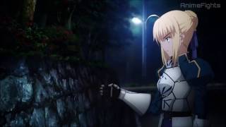 Fate stay night Unlimited Blade Works  Assassin VS Saber [upl. by Ahsieki460]