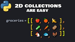 Python 2D collections are easy ⬜ [upl. by Necila]