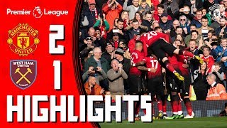 Highlights  Manchester United 21 West Ham  Pogba penalties secure the points [upl. by Aliuqat767]