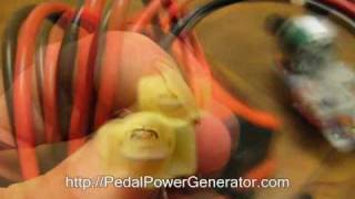 VIDEO 4B DIY Bike Generator  Electrical Wiring to Duracell PowerPack [upl. by Ezaria]