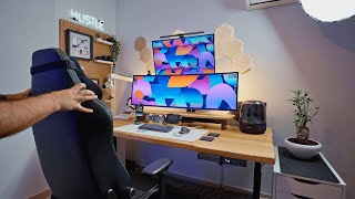 Ultimate Dual Stacked Monitor Setup ULTRARM Heavy Duty Mount Unboxing [upl. by Lebam501]