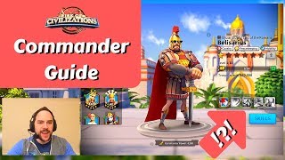 The FASTEST barbarian hunter Belisarius Commander Guide  Rise of Kingdoms ROK [upl. by Anatnahs]