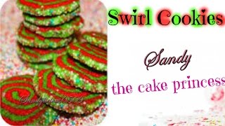 Swirl Cookies  Spiralkekse  Rezept  Sandy the Cake Princess  Christmas Cookies [upl. by Hnirt]