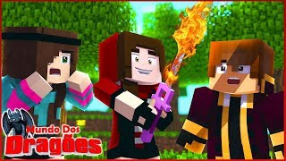 FIZ UMA ESPADA DE FOGO DE DRAGÃO SUPER FORTE  Minecraft Mundo dos Dragões 14 [upl. by Sonitnatsnoc]