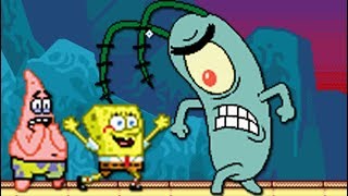 SpongeBobs Atlantis Squarepantis GBA All Bosses No Damage [upl. by Ylim]