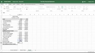 Excel Tutorial How to Make a Balance Sheet [upl. by Annuaerb376]