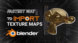 Fastest Way To Import Texture Maps In Blender [upl. by Geraldina]