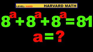 Solve for a in this nice exponential equation exponentialequation algebratricks [upl. by Animsay429]