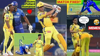 JADEJA BOW DOWN TO DHONI 😂🔥DHONI LAST OVER FINISH VS MI  POLLARD KISS BRAVO  CSK VS MI 2022 [upl. by Wandy]