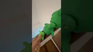 Drop fish family😱😱😱 squishy satisfying toys fishman greenfish [upl. by Diskin]