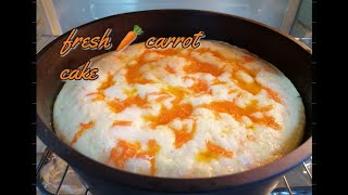 FRESH CARROT CAKE QUICK RECIPEGIOIAS KITCHEN [upl. by Nuhsed]