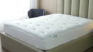 Hansleep Egg Crate Memory Foam Mattress Topper [upl. by Ntsuj]