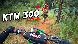 KENA MENTAL  KLX 140 DIKASIH PAHAM SAMA KTM 300 [upl. by Anaugahs]