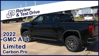 2022 GMC Sierra 1500 AT4 Limited Carbon Pro Tour And Test Drive [upl. by Blanche]