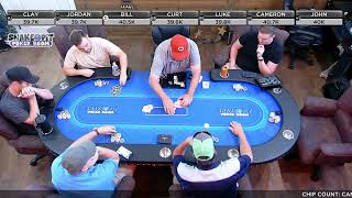 Insane AllIn QUADS over Full House  SnakePitPoker [upl. by Atsuj]