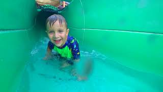 Roma And Diana Rides the Water Slides at the Water park [upl. by Karilynn]