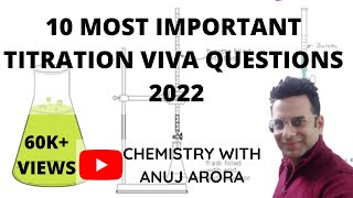 10 MOST IMPORTANT VIVA QUESTIONS OF TITRATION PRACTICAL [upl. by Norahs839]