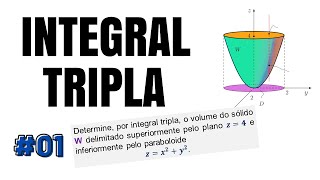 Integral Tripla  Coordenadas Cilíndricas 01 [upl. by Seessel]