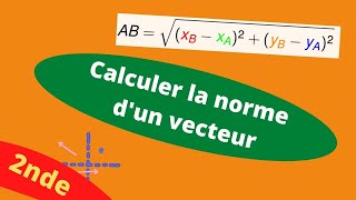 Calculer la norme dun vecteur [upl. by Rollins957]