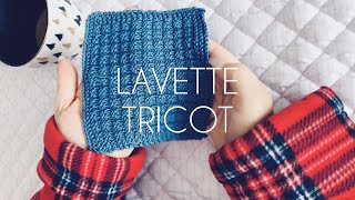 LAVETTE  Comment faire une lavette facile tricot [upl. by Eidur]