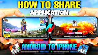 How to share app android to iphone  share bgmi iphone to iphone  bgmi amp Pubg share kaise kare ios [upl. by Littlejohn]