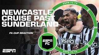 ‘A COUNTRY MILE between them’ How Newcastle eased past Sunderland in the FA Cup  ESPN FC [upl. by Grannias]