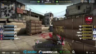 Liga Profissional GA 6  crashers vs Santos DEX Dust2  Narração PTBR [upl. by Bili155]