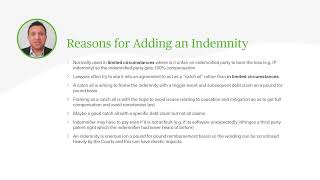 Indemnity Clauses  Drafting Tips amp Key Issues  Webinar [upl. by Hyacintha]